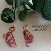 orecchini in fimo terracotta