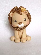 Leone Cake topper -battesimo -statuina torta -cake topper nascita -cake topper compleanno bimbo