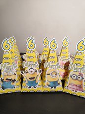 Scatoline Minions festa compleanno scatole gadget cattivissimo me