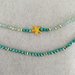 Collana  doppio filo "Armonia" colore Tiffany