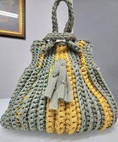 Borsa a costine crochet