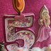 Cake topper Barbie con candelina finta numero personalizzabile