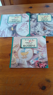 3 libri ricami Rakam