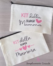 Pochette "KIT DELLA SUPER MAMMA – Organizzazione Perfetta Sempre con Te!"