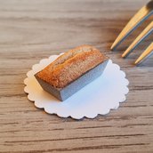 Teglia con plumcake in miniatura per casa delle bambole e dollhouse, scala 1:12, accessori per dollhouse