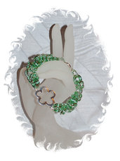 Bracciale Chainmaille "Green"