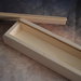 Portapenne in legno scatola artigianale cm 23 x 6,5 x 4