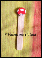 Segnalibro "Fungo rosso" (Super Mario Bros)
