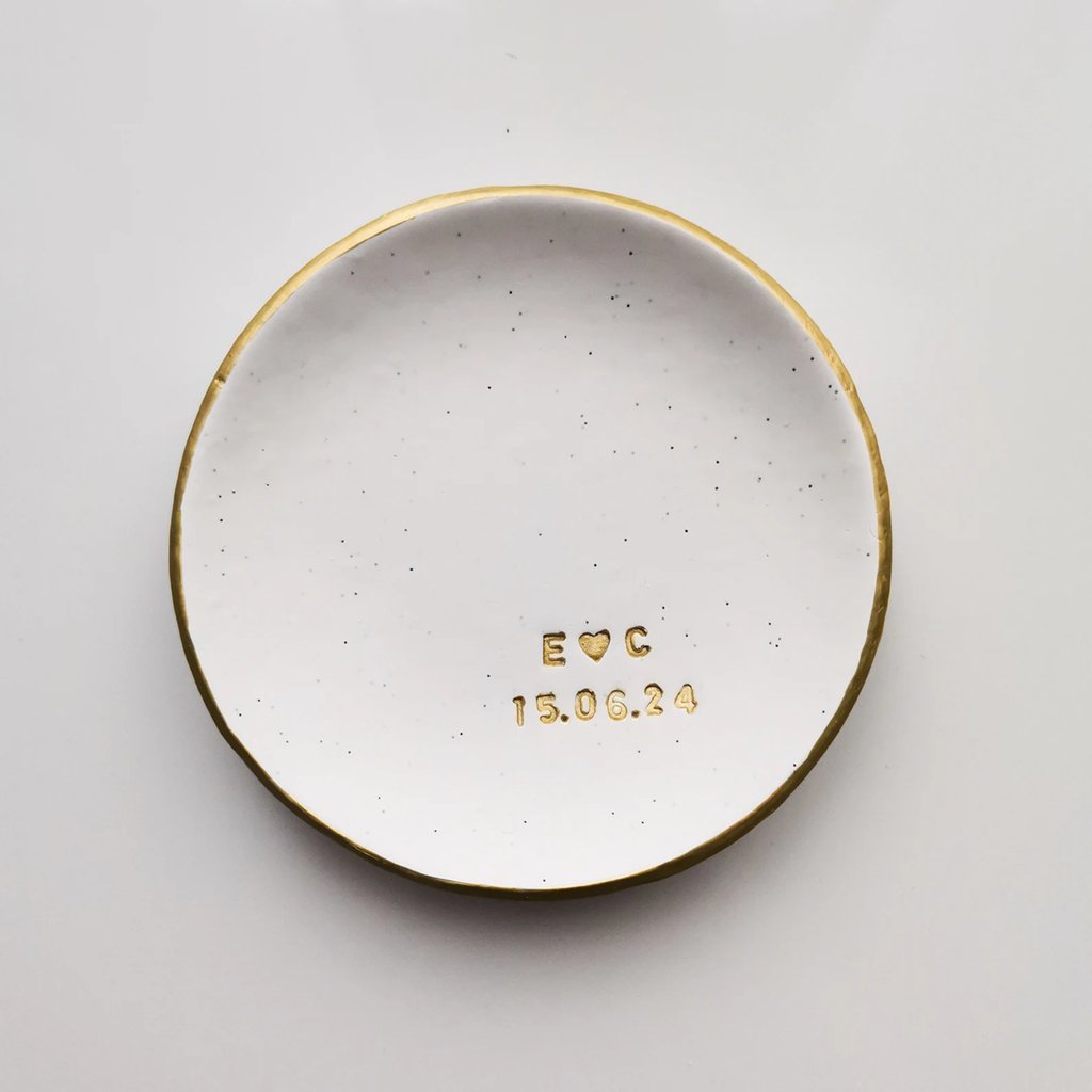 Porta Anelli In Ceramica A Forma Di Nuvola, Vassoio Portagioelli 24x16x2 Cm, Per Anelli, Orecchini E Orologi, Regalo Per Lei