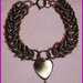 Bracciale Chainmaille "Bronze heart"