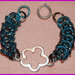 Bracciale Chainmaille "Silver flower"
