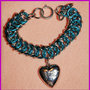 Bracciale Chainmaille "Silver heart"
