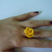 anello rosa gialla