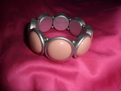 braccialetto rosa&grigio