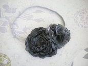 Grey Flower headband