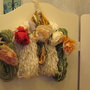 Collana in lana con fiore