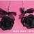 Orecchini pendenti in fimo cernit con rosellina e fiocchetto neri