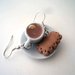 Tazza di té e biscottino - Orecchini in Fimo
