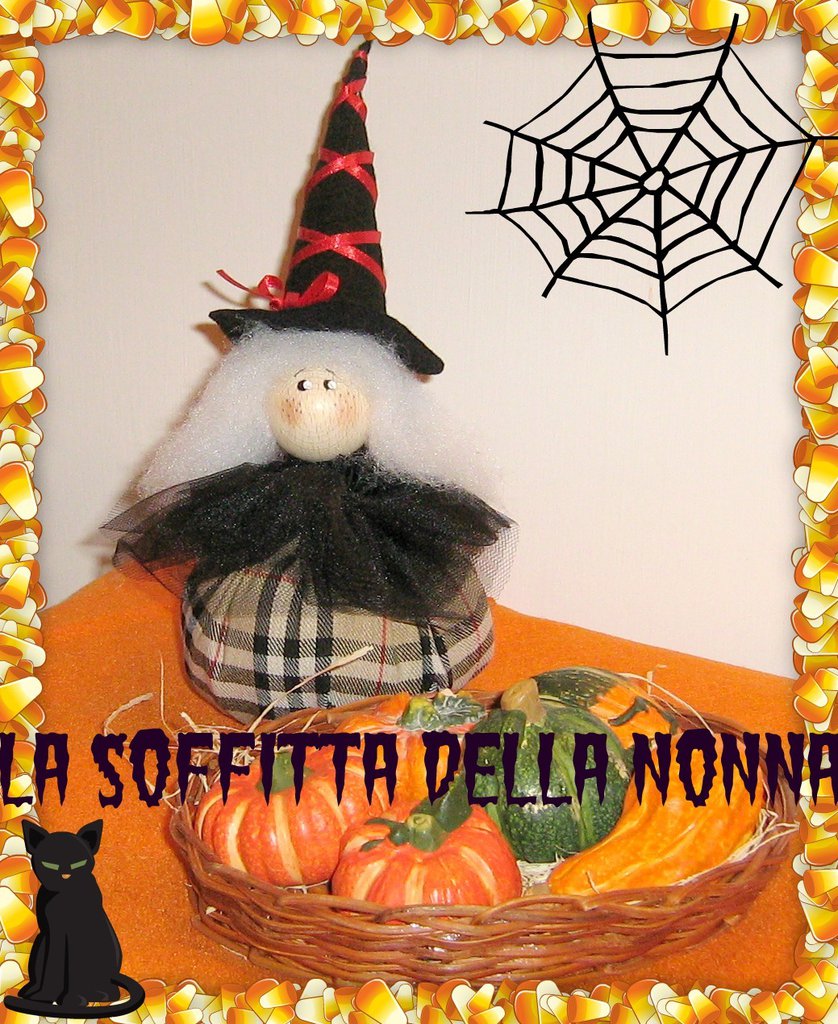 4X Adesivi Auto 18x18 cm | Strega di Halloween | Resistente alle