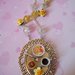 Necklace-brooch yellow