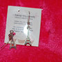 Orecchini earrings TORRE EIFFEL 3D SILVER!PARIS,CHARMS,CIONDOLI,GIRL,KITCH,DOLL!