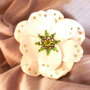 Mollettina a fiore in pelle