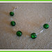 Braccialetto perle verdi