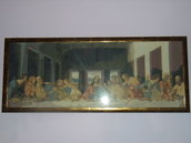 Ultima cena di Gesu' con apostoli ricamata a punto croce