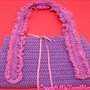 borsa crochet lilla