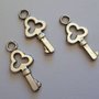 12 charms chiave chiavi piccole argento tibetano