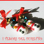 Orecchini Natale "pupazzi neve" omini di neve kawaii bambina idea regalo  snowman earrings fimo cernit moda 2015 idea regalo