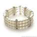 White swarovski pearls bracelet