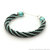 Black and sea blue bracelet