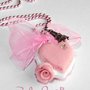 Collana fimo cernit rosa sweet dolcetto paris