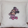 CUSCINO PUNTO CROCE TELA AIDA MINNIE BABY