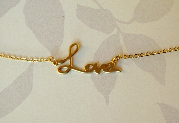 Collana placcata oro Love - Gioielli - Collane - di Gioielli Fatt
