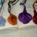 needle felted enchanted forest bookmark adornment
