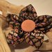 MoMo - Spilla Fiore in seta con bottone