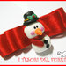 Fermaglio Natale 2013" PUPAZZO DI NEVE" accessori capelli bambina ragazza idea regalo SNOWMAN HAIRCLIP