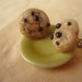 1/12 MINIATURE to wear - COOKIE earrings --- orecchini con BISCOTTO COOKIE 