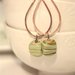 Candy Earrings - Orecchini in rame con perla lampwork czech
