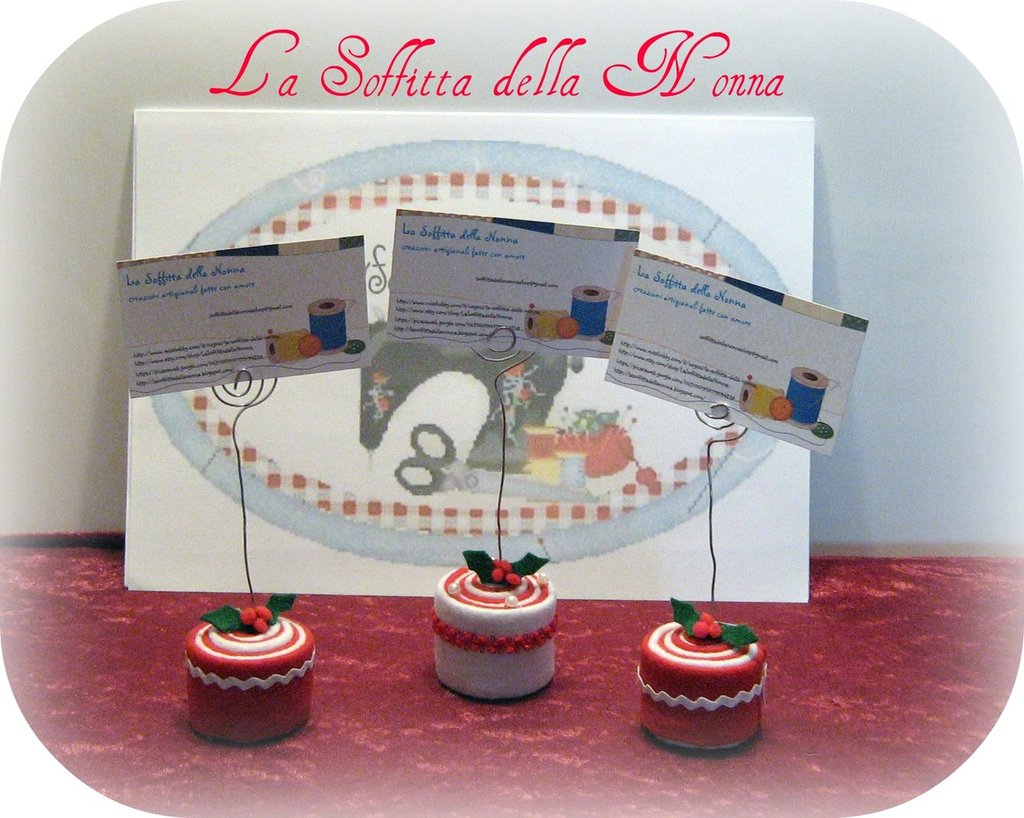 Segnaposto girella feste natale di la soffitta della nonna ... La soffitta della nonna