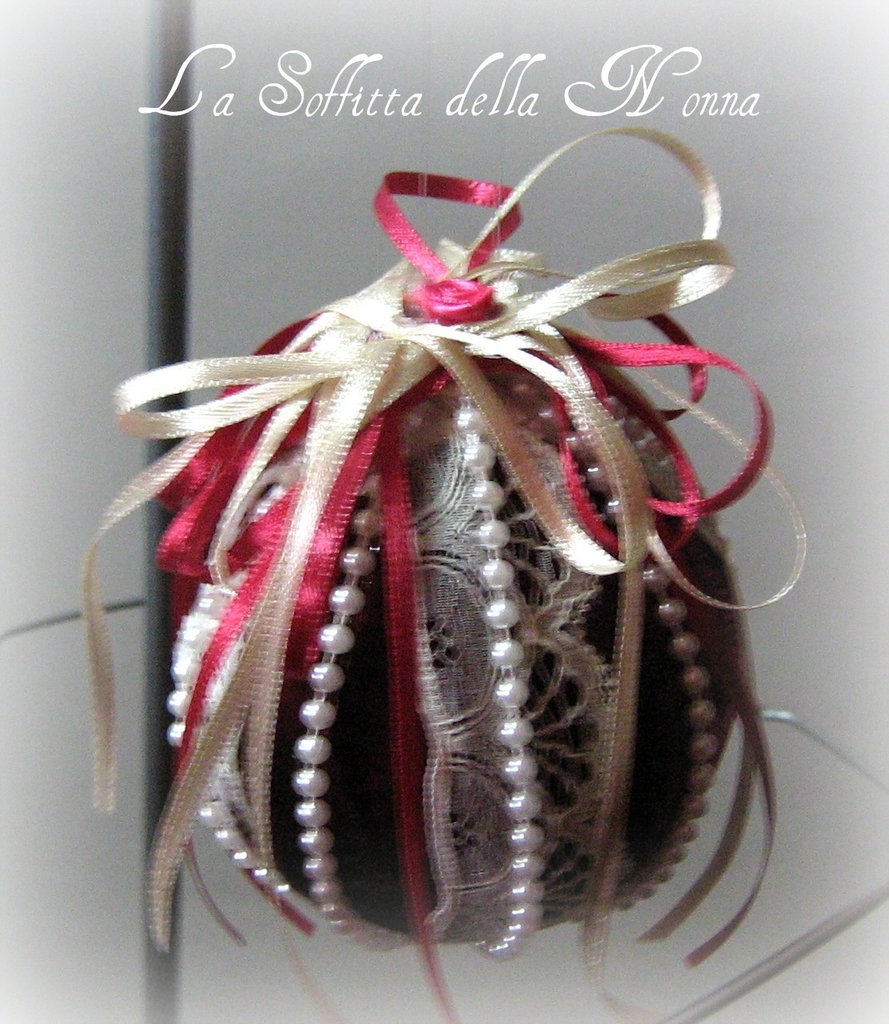 Sfera natalizia vittoriana feste natale di la soffitta della ... La soffitta della nonna
