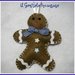 Decorazioni natale pannolenci: Gingerbread