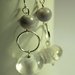 Bubbles Lilac Earrings - Orecchini con rondelle in vetro Murano