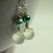 Little Drops Earrings - Orecchini in argento e vetro pressato