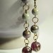 Violet Earrings - Orecchini con perle in vetro perlato