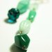 Aqua Earrings - Orecchini con perle in vetro e semicristalli verde acqua