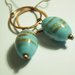 Gold Dust Earrings - Orecchini con perle in vetro murano decorate in oro