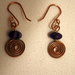 orecchini perla in pietra viola